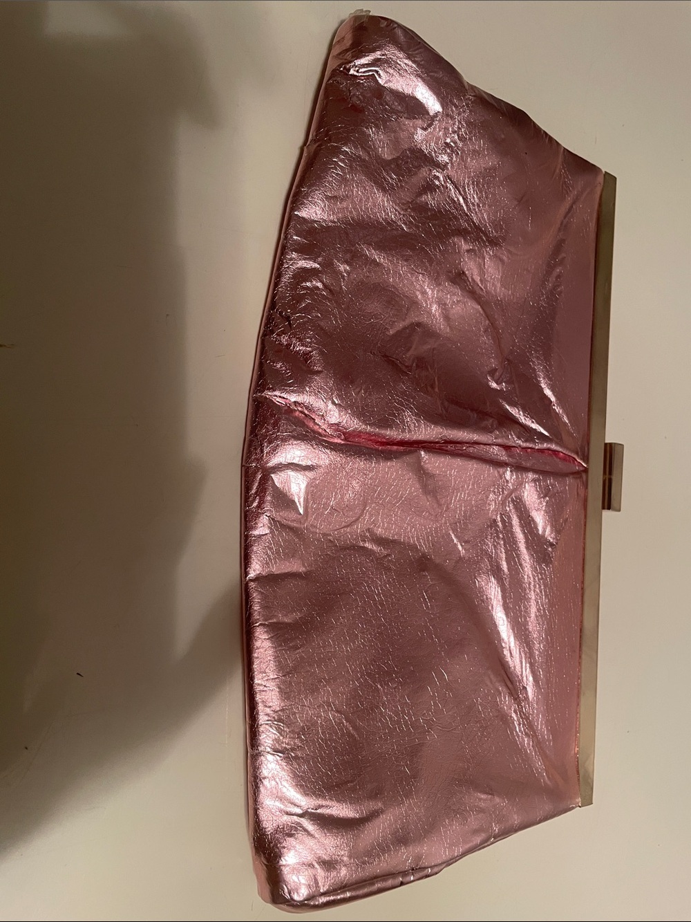 Michael Kors Metallic Rose Pink Clutch Wristlet